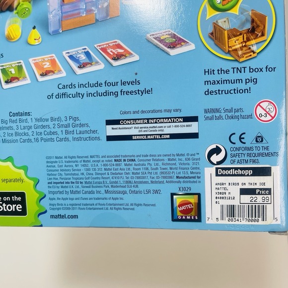 Angry Birds On Thin Ice Game Mattel 2011 Complete - Picture 6 of 6